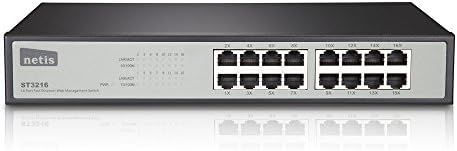 NETIS ST3216 16 10 / 100Mbps RJ45 priključci Brzi Ethernet prekidač za upravljanje mrežom, automatsko