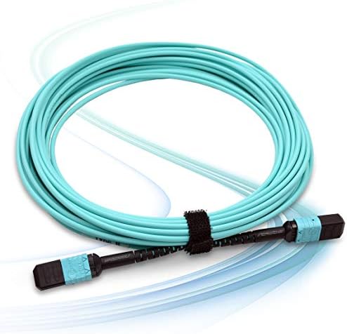 SpeedWolf 15m / 50ft 12 vlakna tip B OM3 MPO - MPO kabel za patch kabel ženski / ženski LSZH FTTH MPO za MPO optički