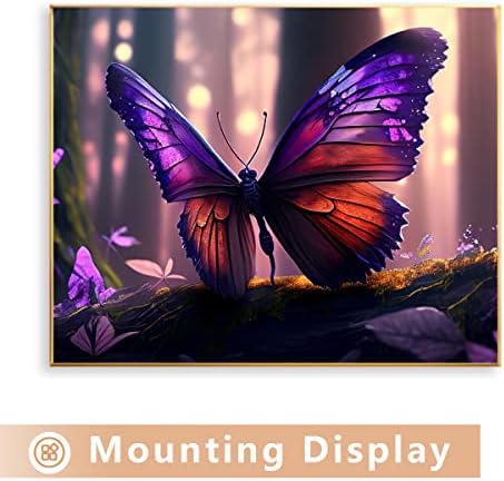 Digitalni posteri sa leptirima,šareni zidni leptir Art Neuramljeni platneni Poster za dječiju sobu rasadnik