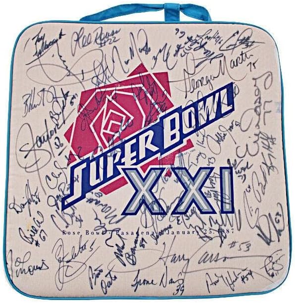 1986 New York Giants Super Bowl Champs TOP potpisao je jastuk sjedala SB sa JSA Coa - NFL autogramenom igrama