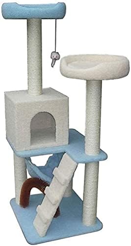 Haieshop Cat Tree Condo Scratch Post Mačka Tower Wooden Cat Platform Mačka Tyy Cat Pecanje Okvir Velika luksuzna