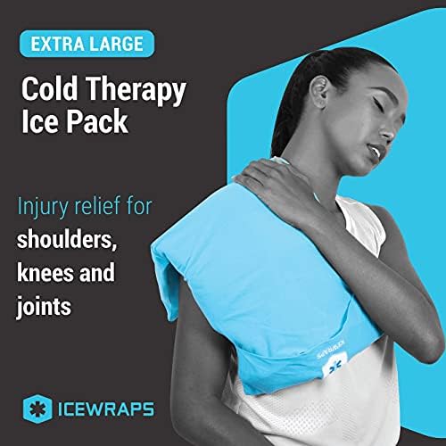 Icewraps paket od gline za hladnu terapiju sa poklopcem i poklopcem od leda za 12 x21 - paket leda od gline