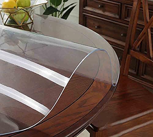 Fercla okrugla čista plastična stolna stolna stola za zaštitu namještaja za namještaj vinil vodootporan