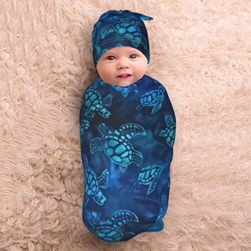 Sea kornjača bebine stvari za bebe novorođenčad zamotavanje mekane vreće za spavanje rastezljivo prijemne