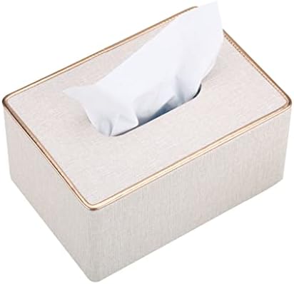 Kutija za tkivo zlatno rim držač tkiva siva i biserna bijela kutija za ručnik sa salvetom PU