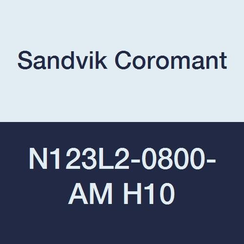 Sandvik Coromant Corocut 2-rubni karbidni umetci, klase H10, neobojen, 2 reznice, N123J2-0600-AM, 0.1181
