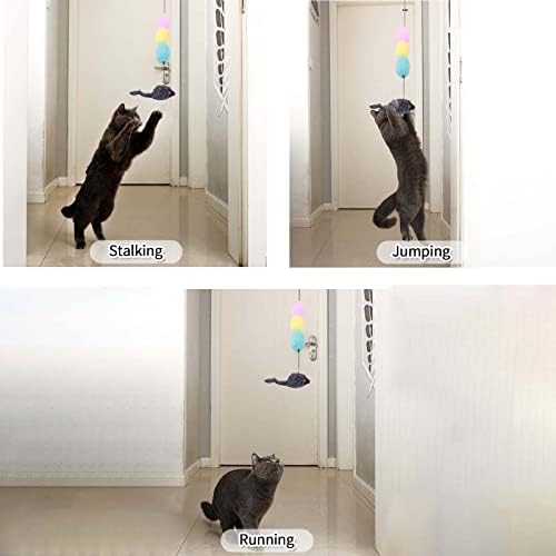 iZiv nova nadogradnja viseća vrata Poskakujuća igračka za mačke miša interaktivna igračka za mačke, igračka