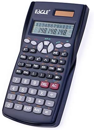 Orao naučni kalkulator, 12 + 10 cifara, 2-line zaslon, 240 funkcija, baterija solarne i gumba, sa kliznim stražnjim