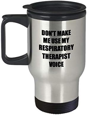 Respiratorni terapeut Travel COORKER Idea Ideja smiješna gaga za posao kafe čaj 14oz putnički nehrđajući čelik