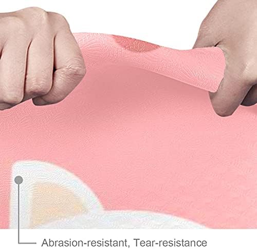 Siebzeh Cats Pink Premium Thick Yoga Mat Eco Friendly Rubber Health & amp; fitnes Non Slip Mat za