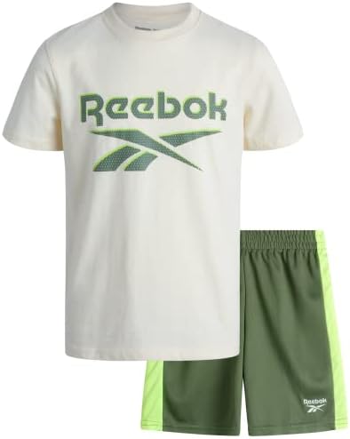 Reebok Boys ' Active Shorts Set-majica za performanse od 2 komada i šorc za košarkašku teretanu