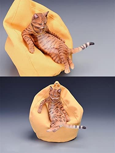 ZALHIN Leopard mačka simulacija životinja model ličnosti Kreativni slatki kućni ljubimci ručno rađeni modni
