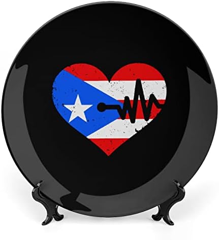 Puerto Rico Heartbeat Bone Kina Dekorativna ploča sa stand Početna stranica WOBBLE-ploča za
