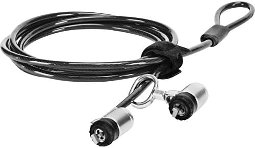 Targus DEFCON Dual T-Lock Keyed Cable Lock za laptop računare i sigurnost radne površine - 25 Pack