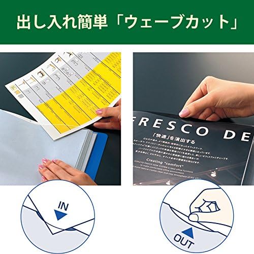 Kokuyo Datoteka, Clear Book, Rezervirajte prikaz, Vezivo za prezentaciju sa plastičnim mahanim rukavima