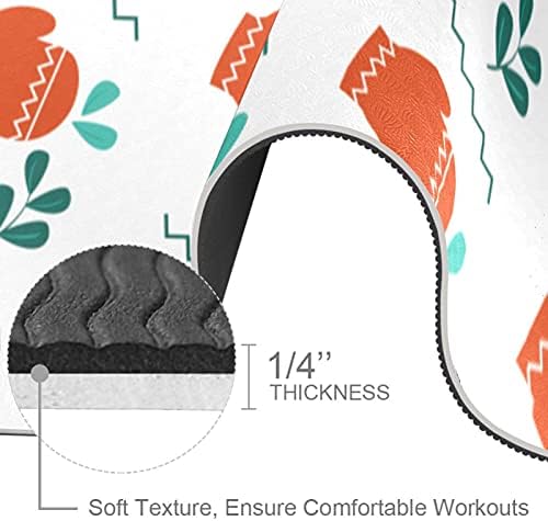 Siebzeh Lovely Gloves Premium Thick Yoga Mat Eco Friendly Rubber Health & amp; fitnes Non Slip