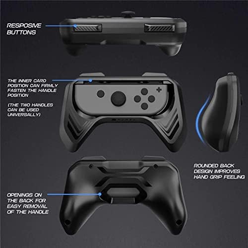 Z-Trey Gaming. Mumba Grip Joy-Con kontroler za Nintendo Switch, 2-Pack Black Sjedinjene Države