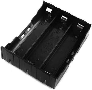 X-DREE pravougaonik Plastična školjka otvoreni okvir držač baterije kutija za skladištenje 3 x 3.7 V 18650