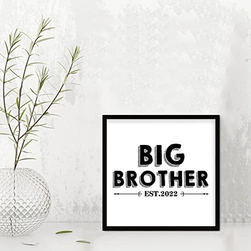 Rustikalni drveni znakovi s obiteljskim citatima koji su promovirani na Big Brother Black Frame Drveni plak