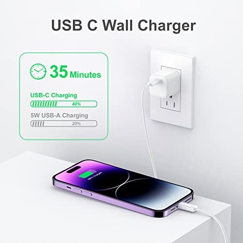 USB C charger Block, Besgoods [3Pack] 5v 2.4 A Adapter za napajanje telefona Mini Cube zidni utikač