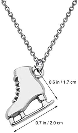Naušnice za ogrlice od pretezoom Skater set srebrni klizač šarm Privjesak ogrlica Ogrlice viseći minđuše