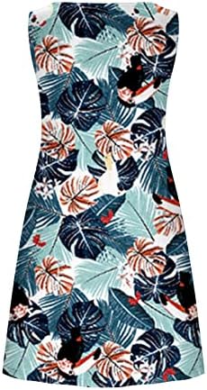 Ljetna haljina za žene 2023 plaža Floral Tshirt sarafan Casual Bohemian Tank haljina bez rukava