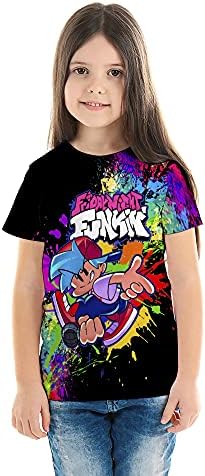 Petak N Funkin Kids T-Shirt mladi kratki rukav Top Tshirt 3D štampane majice za Byos djevojke tinejdžeri