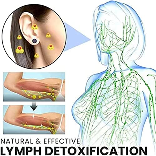 Dorina Ear Akupresuralni magnetoterapija Detox Minđuše minđuše limfnosti, bijele naušnice za magnet za magnet