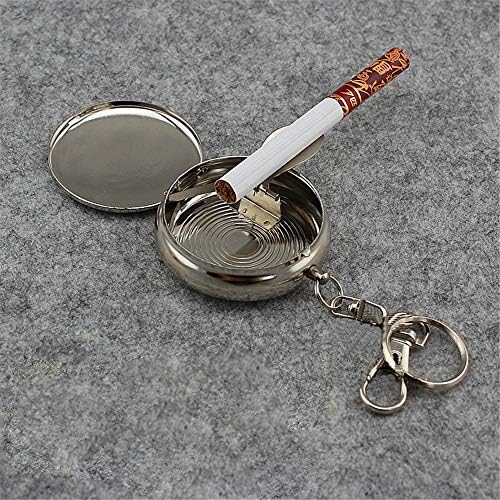 Pepeljara za cigaretu s okretnim poklopcem i 1 * džepni časovni oblik pepeljara, vanjsko pepeljara