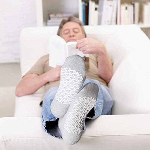 3 para ne-klizačke dijabetičke pamučne čarape s nevezanim vrhom