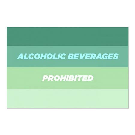 CGSIGNLAB | Alkoholna pića zabranjena - prozor Chinient Cling Cling | 36 x24