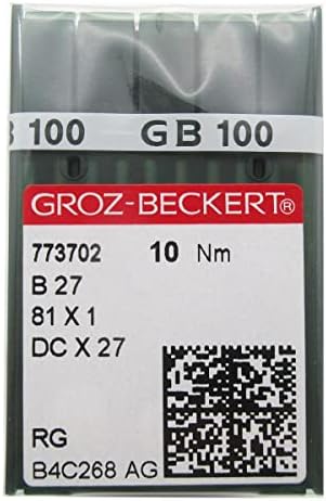 Groz-Beckert igla u CKPSMS čistom plastičnom kutijom - 100pcs groz Beckert DCX27 DCX1 B27 Industrial Serger
