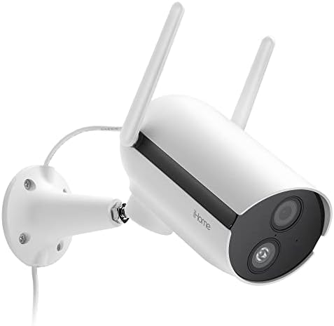 Ihome Roto Smart vanjski WiFi automatsko praćenje sigurnosnih kamera, IP65 vremenske zaštićene kamere sa