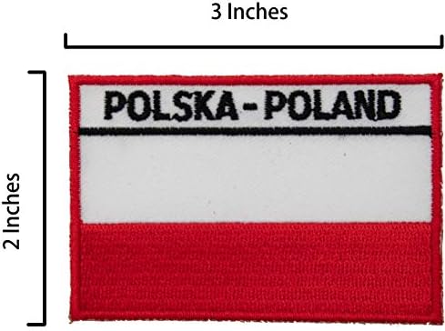 A-jedna poljska jakna NATO savez vezena zakrpa + Poljska Zastavi zakrpa vruće kože, vojni uniformni grb, glačalo