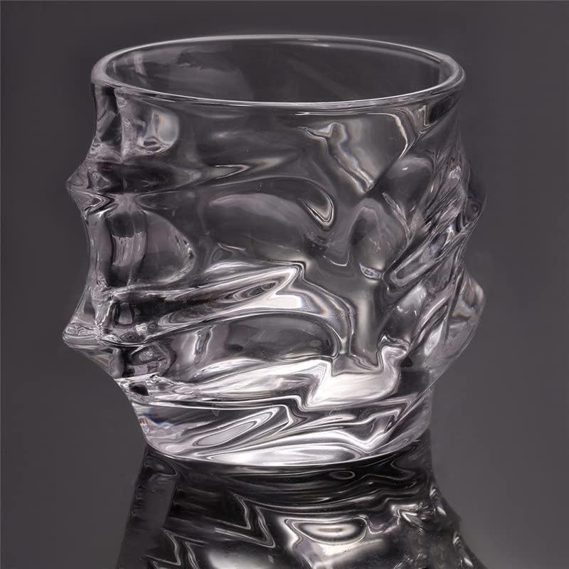 DNATS 1pcs Whiskey glass Crystal glass Cups Large 10 oz tasting Tumblers for Drinking Scotch Bourbon Irish