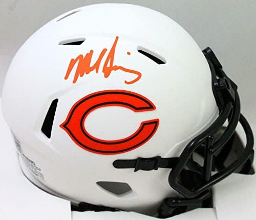 Mike Singletary potpisao Chicago Bears Lunar Speed Mini Helmet-BA W Holo * NFL Mini Helmets sa narandžastim autogramom
