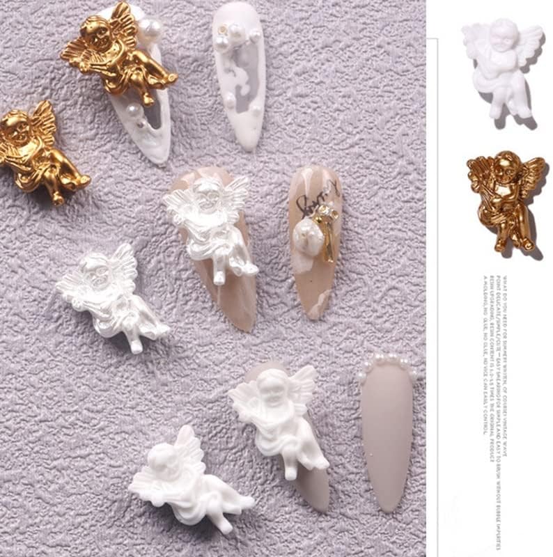 Modni nakit anđeoski oblik noktiju 3d nail Art Alloy Charm za salonske savjete manikir dekoracija Set