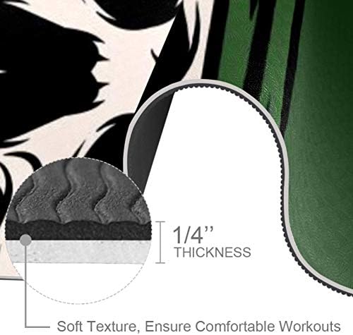 Siebzeh lobanja sa bajonetom Premium Thick Yoga Mat Eco Friendly Rubber Health & amp; Fitness non