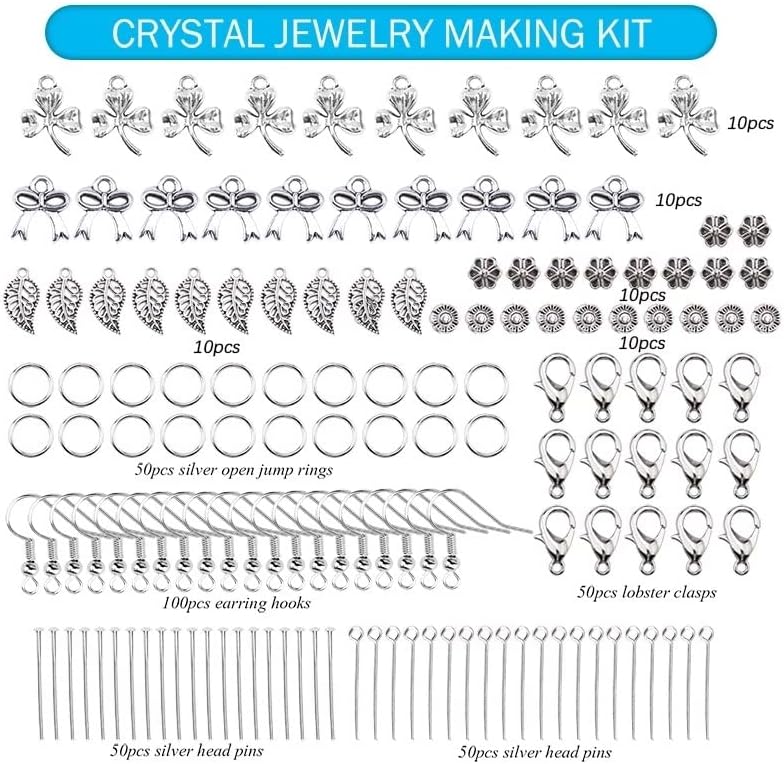 Jgqgb dragulje nakit čine kit nepravilni čips kamenje srušeni komadići kristalni komadi labave perle za dekor