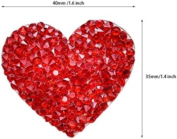 20 komada zakrpe za srce gvožđe na srčanim aplikacijama ljepilo zastoje od grista za mrlje