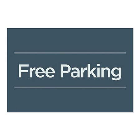 CGsignLab | Besplatni parking-bazični mornarički Cling Cling | 18 x12
