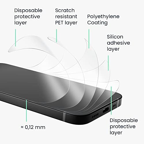 kwmobile Set 3x poklopca za leđa kompatibilan sa Apple iPhoneom 14-paket za zaštitu ekrana prozirnih