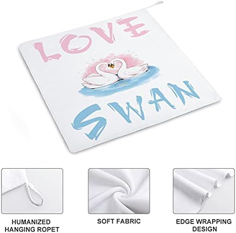 Ljubav Swan kuhinjski ručnik za sušenje ručnika za sušenje ručnika Viseća petlje kupaonice