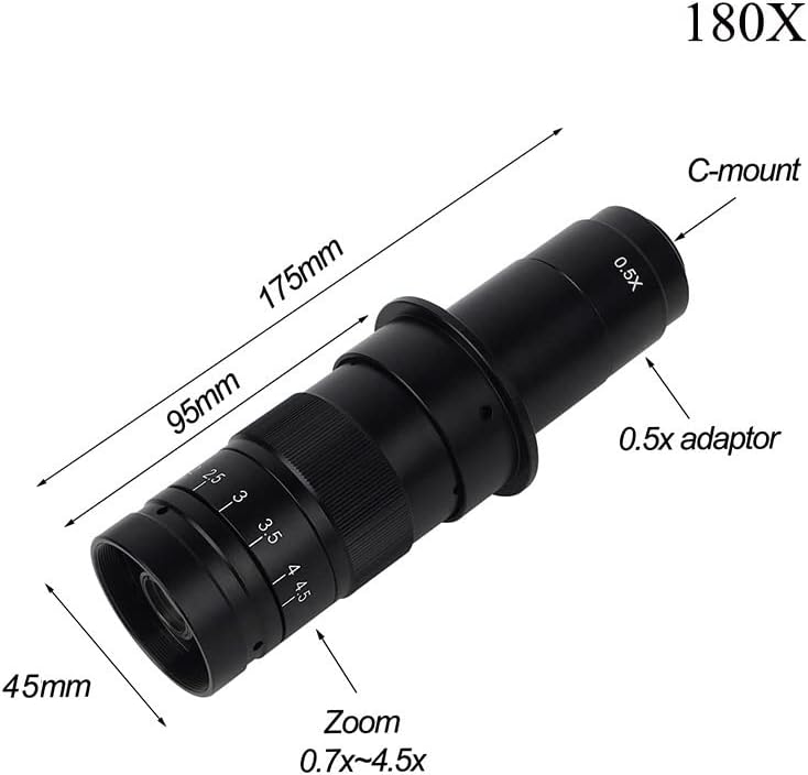 RIYIBH komplet opreme za mikroskop priprema klizača camer 0,75 X 0,5 X 2,0 X 0,35 X Pomoćni objektiv stakleni