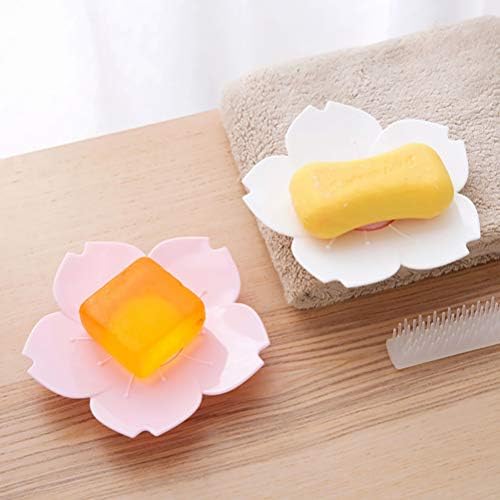 Cabilock 2pcs Creative sapun odvodne ploče Cherry cvijet dizajna sapuna sapuna sapuna sapuna