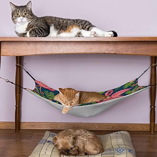 Krevet za mačke Pink Flamingo viseća mreža za kućne ljubimce prozračna viseća garnitura za mačiće