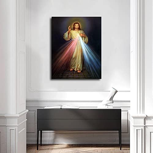 Božanska Milost Isus Hrist Plakat Platno Slikarstvo Print Zid Art Moderna Učionica Kuhinja