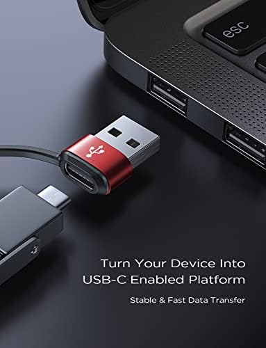 Ainope USB do USB C kabla, uklonjivi USB C ženski za USB muški adapter sa najlonskim pletenim USB-om