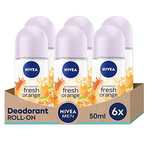 NIVEA Svježa narančasta roll-on - besplatni alkohol, antiperspirantni dezodorans, 48 ​​sati zaštita,
