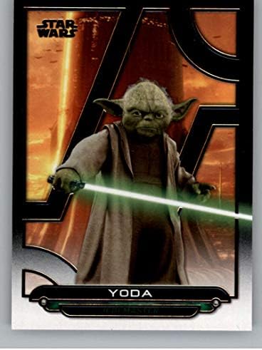2018 TOPPS Star Wars Galaktičke datoteke AOTC-24 Yoda Službena ne-sportska trgovačka kartica